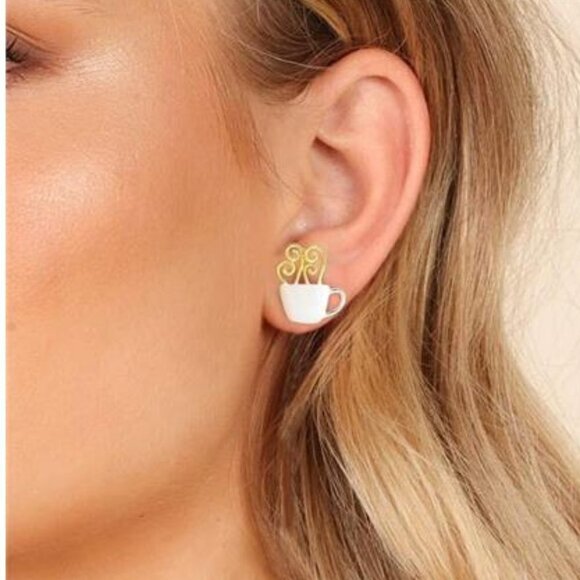 Artisan Handmade 925 Silver - The Latte Lux Earrings - Picture 3 of 6